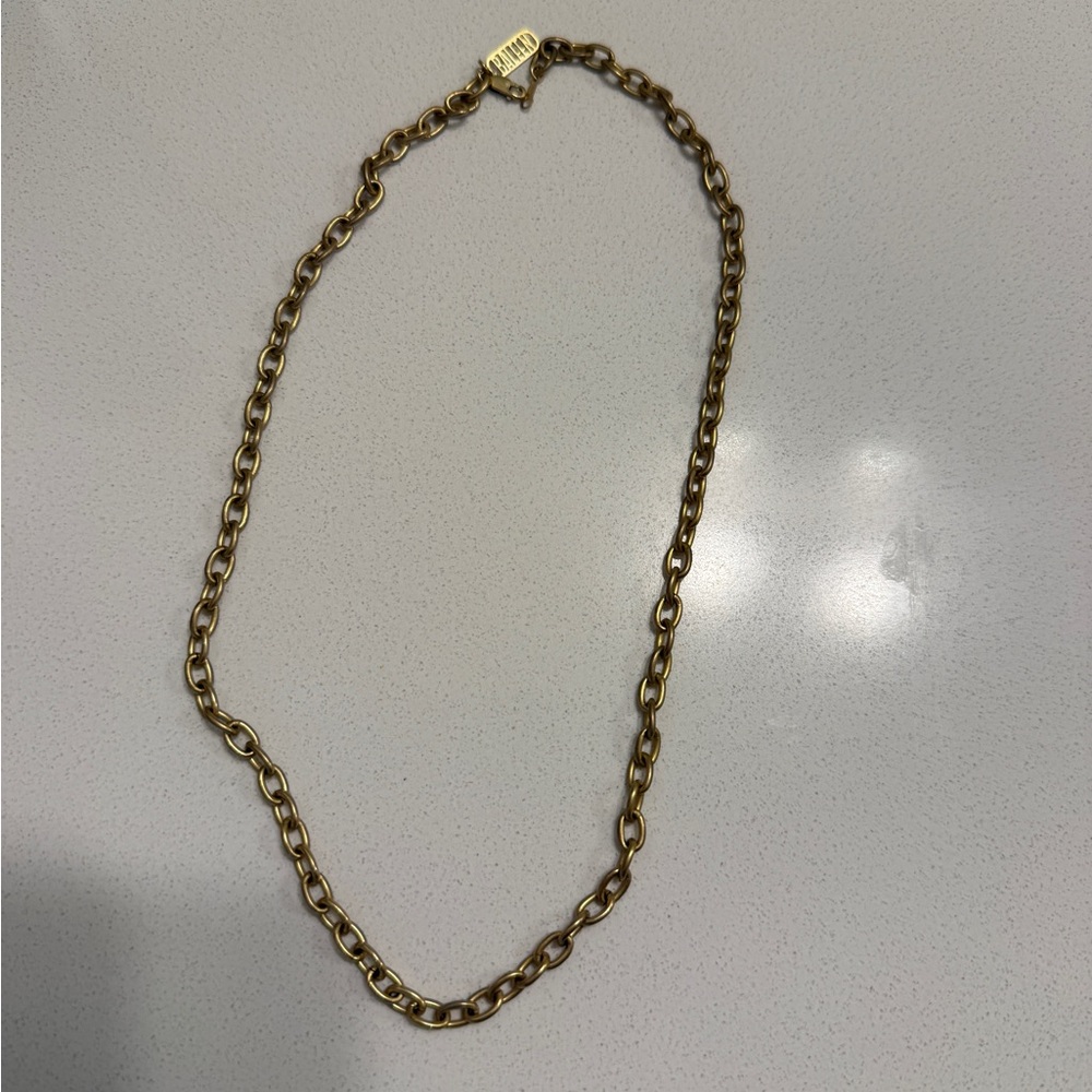 Chunky Baleen Gold Chain Necklace